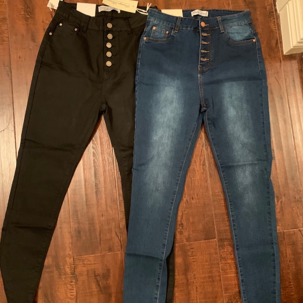 Size 9 high waisted jeans No brand